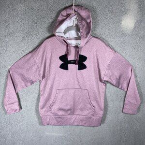 Under Armour‎ Pinkish Purple Hoodie Women’s Sz S Pullover Fleece Raised Logo